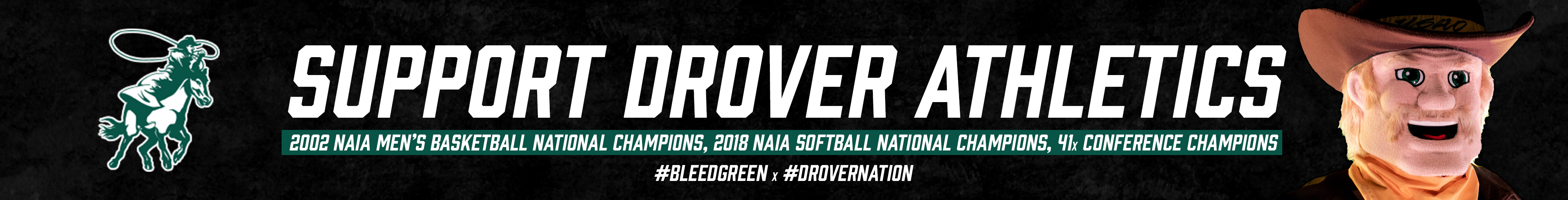 Drover Athletics Alumni Fund Banner
