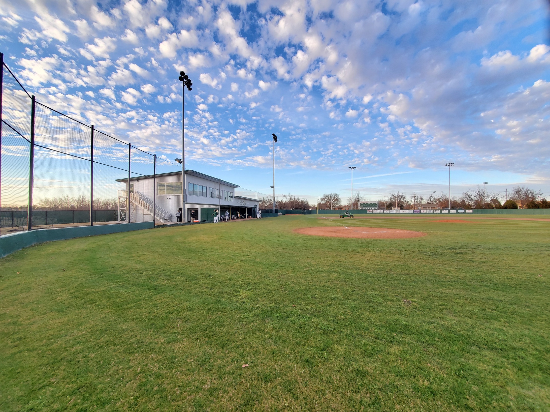 View from home-late of the LJ Powell Baseball Training Center
