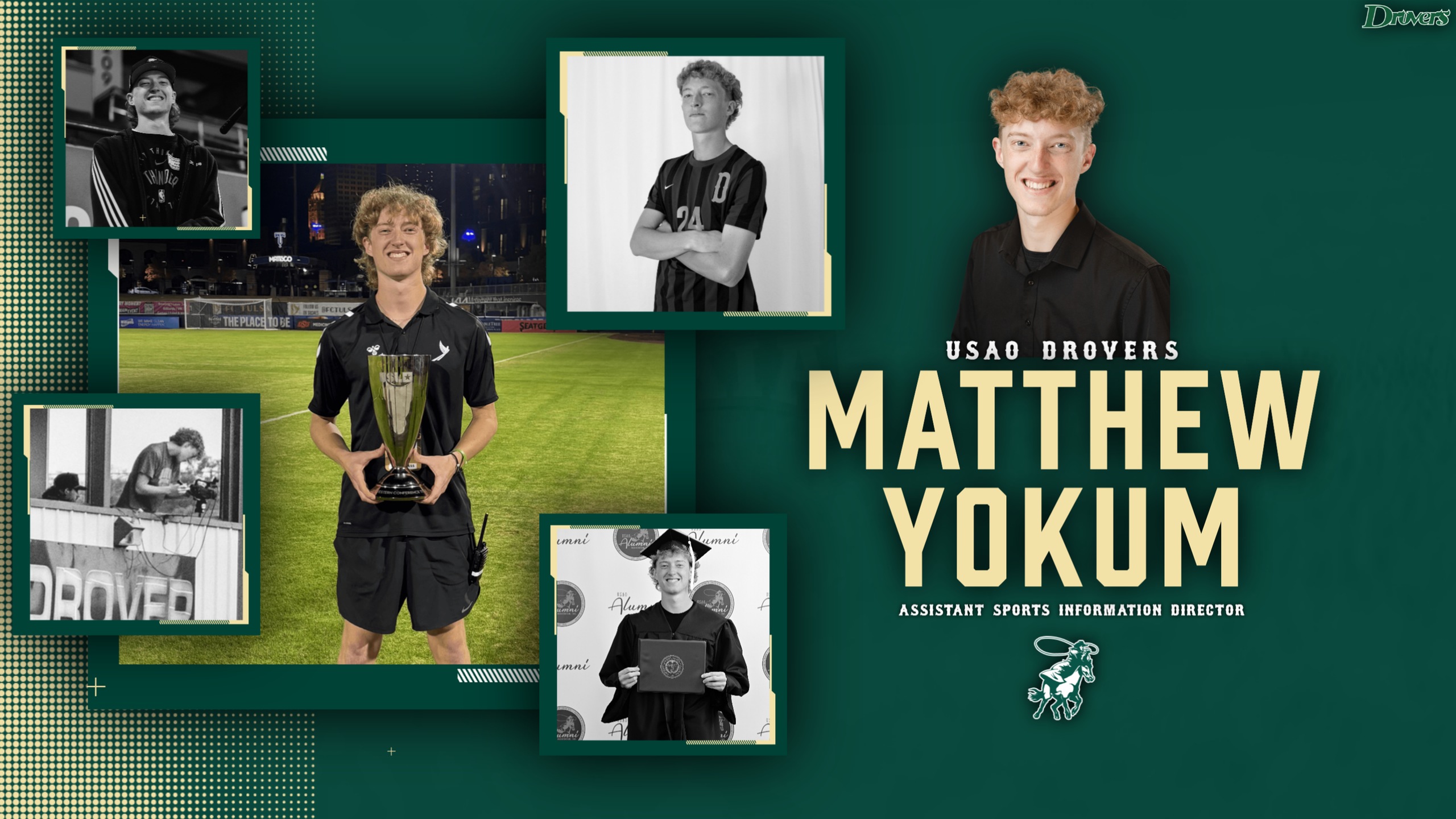 HE BLEEDS GREEN! Yokum Tabbed as Assistant Sports Information Director