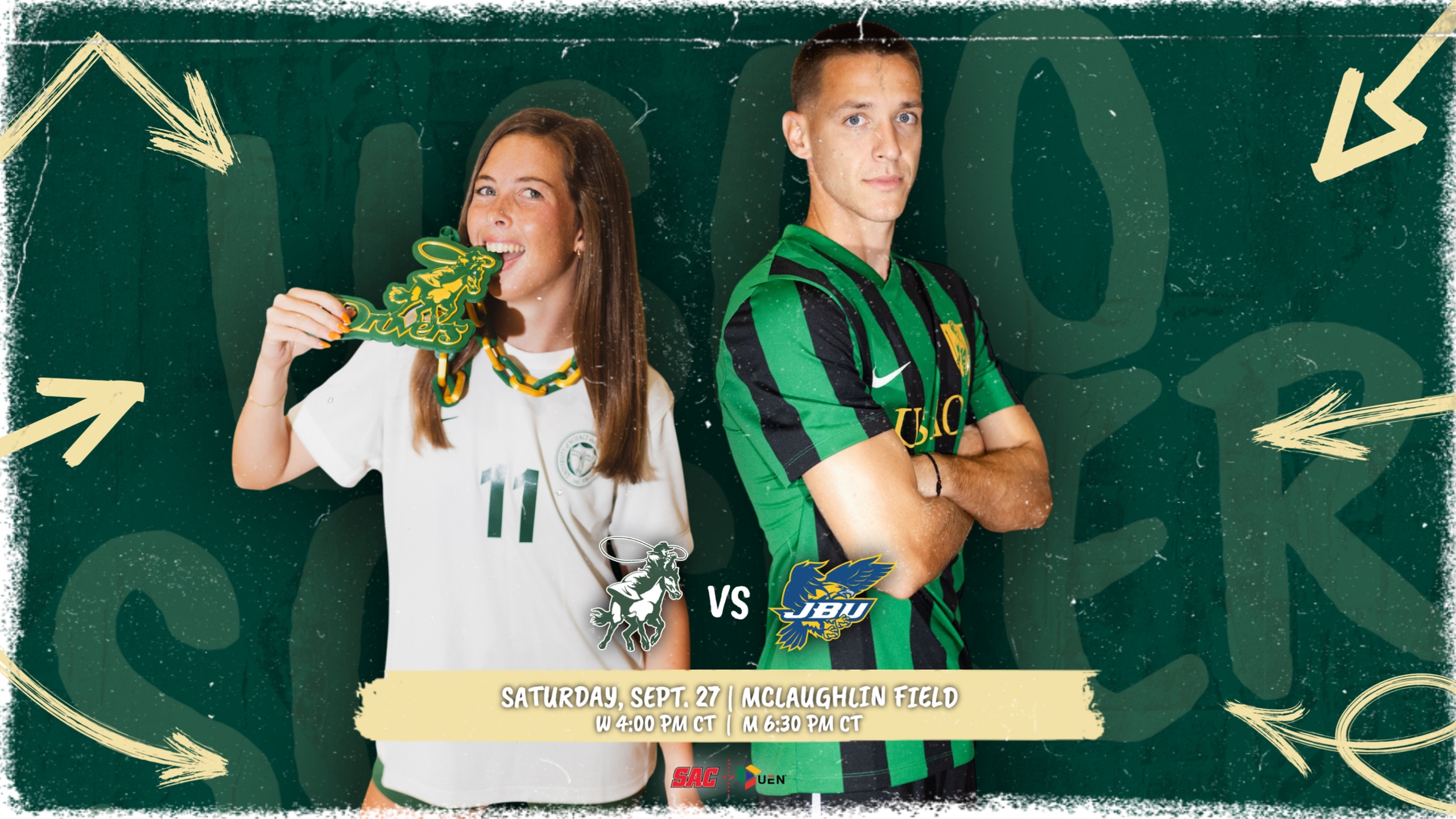 Saturday Night College F&uacute;tbol: USAO Opens Conference-Play Against Rival JBU on Sept. 27